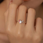 Delicate Robin Bird Motif Ring