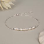 Sterling Silver Irregular Shape Freshwater Pearl Bracelet