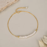 Sterling Silver Irregular Shape Freshwater Pearl Bracelet
