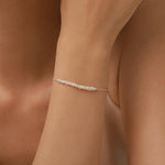 Sterling Silver Irregular Shape Freshwater Pearl Bracelet
