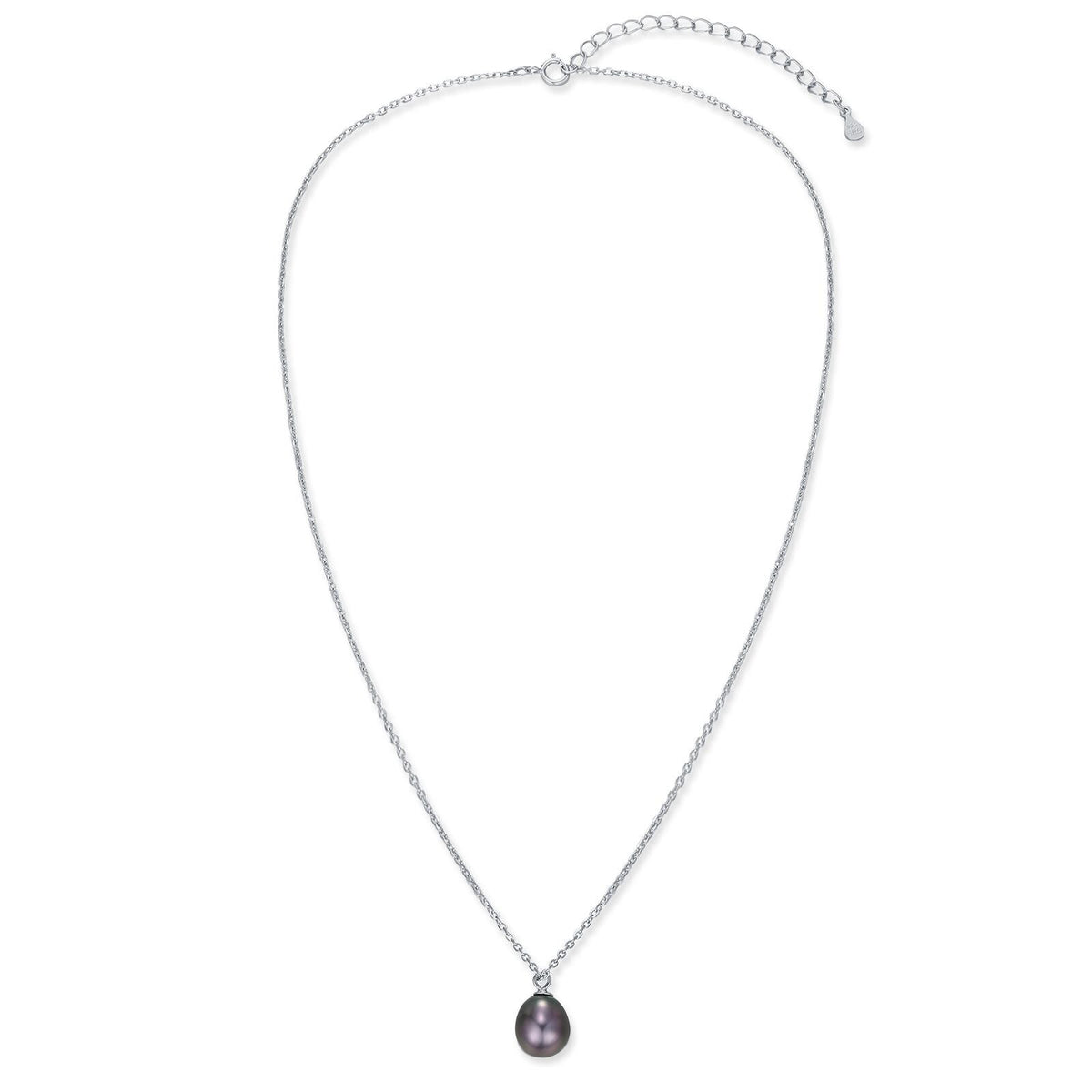 Black Freshwater Pearl Pendant Necklace