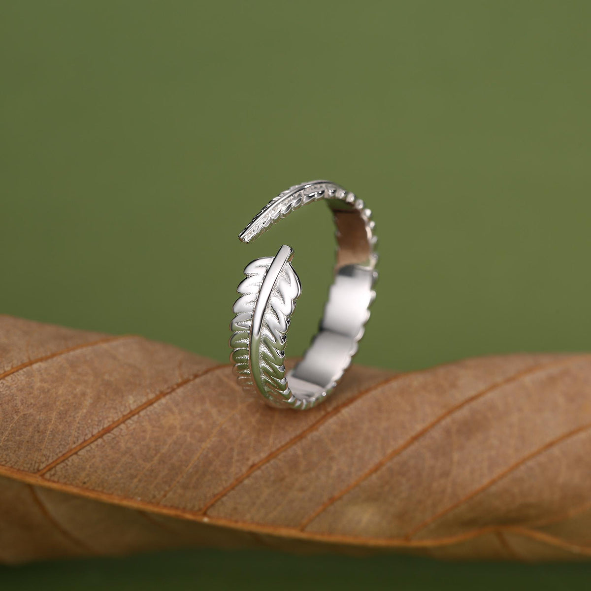 Fern Leaf Open Ring