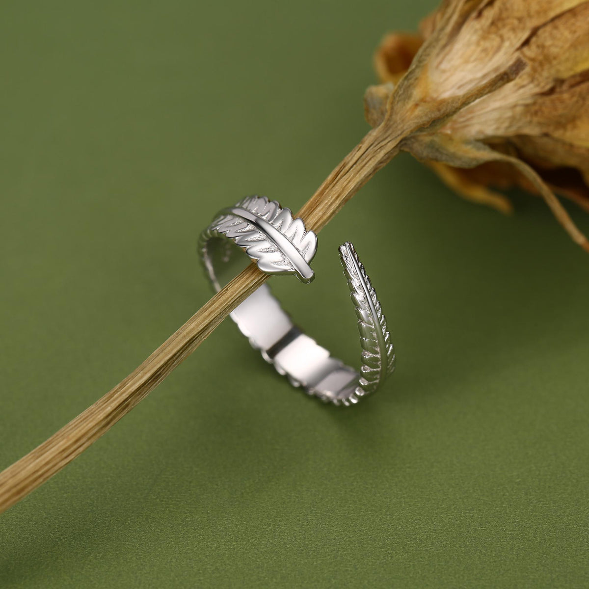 Fern Leaf Open Ring