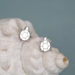 Cute Little Turtle Stud Earrings in Sterling Silver - Animal Stud Earrings - Nature Inspired - Cute, Fun, Whimsical