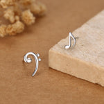 Mismatched Music Note and Bass Clef Stud Earrings