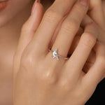 Sterling Silver Enamel Pigeon Ring
