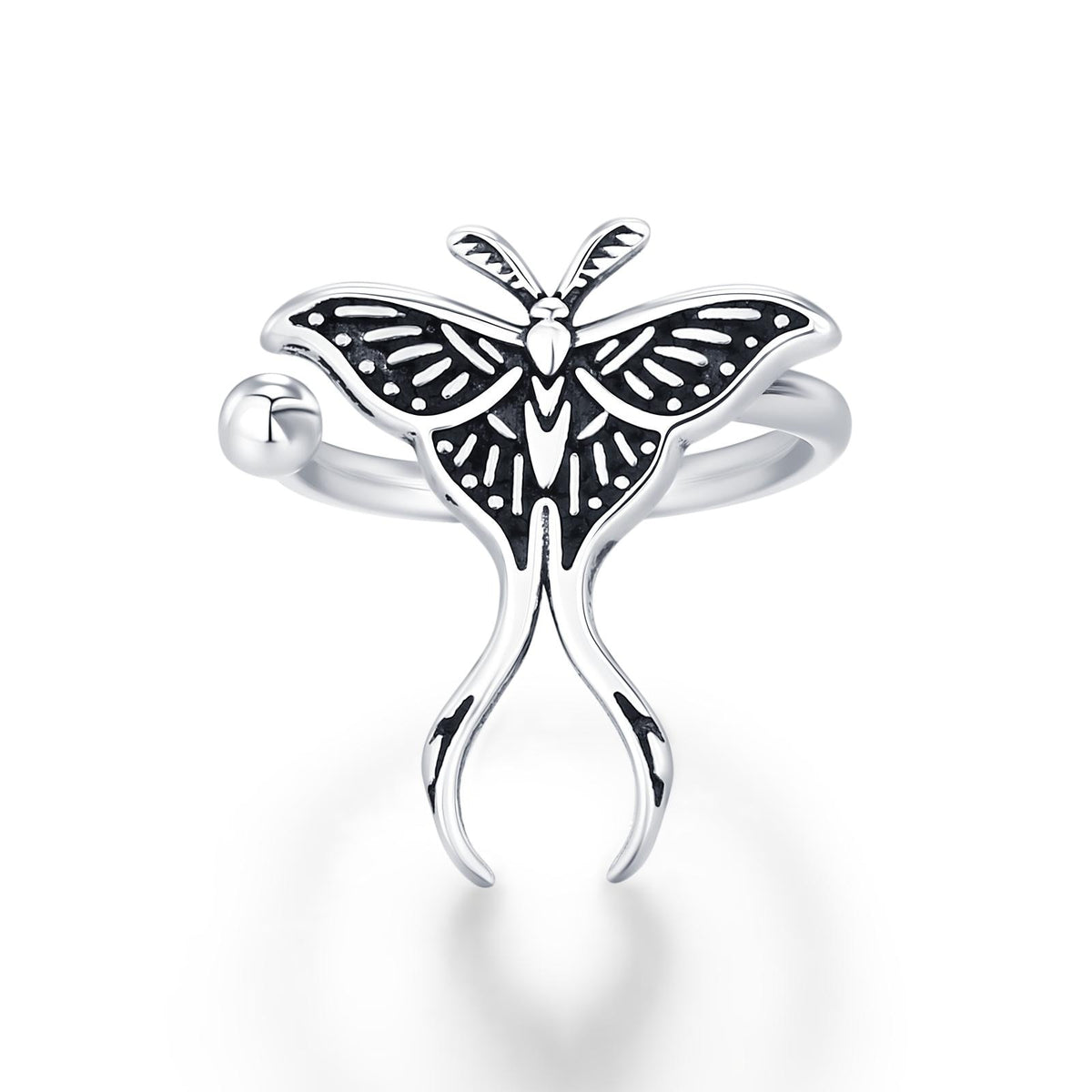 Sterling Silver Luna Moth Ear Cuff