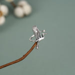 Sterling Silver Crane Ear Cuff