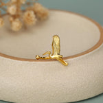 Sterling Silver Crane Ear Cuff