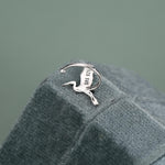 Sterling Silver Crane Ear Cuff