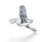 Sterling Silver Crane Ear Cuff