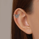 Sterling Silver Death's-head Hawkmoth Ear Cuff
