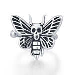 Sterling Silver Death's-head Hawkmoth Ear Cuff