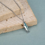 Sterling Silver Sardine Fish Necklace