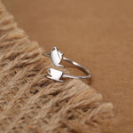 Sterling Silver Teapot and Teacup Adjustable Ring