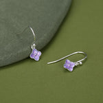 Sterling Silver Hydrangea Flower Drop Earrings