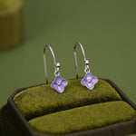 Sterling Silver Hydrangea Flower Drop Earrings