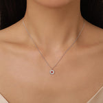 Sterling Silver Jam Biscuit Pendant Necklace