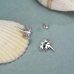 Sterling Silver Blue Dragon Sea Slug Stud Earrings