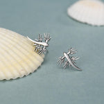 Sterling Silver Blue Dragon Sea Slug Stud Earrings