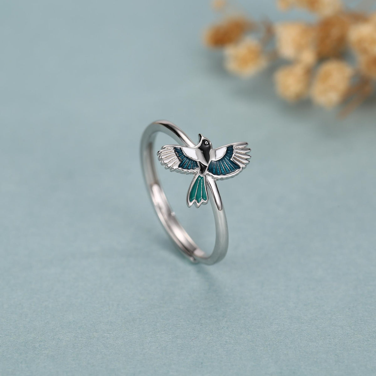 Sterling Silver Magpie Ring