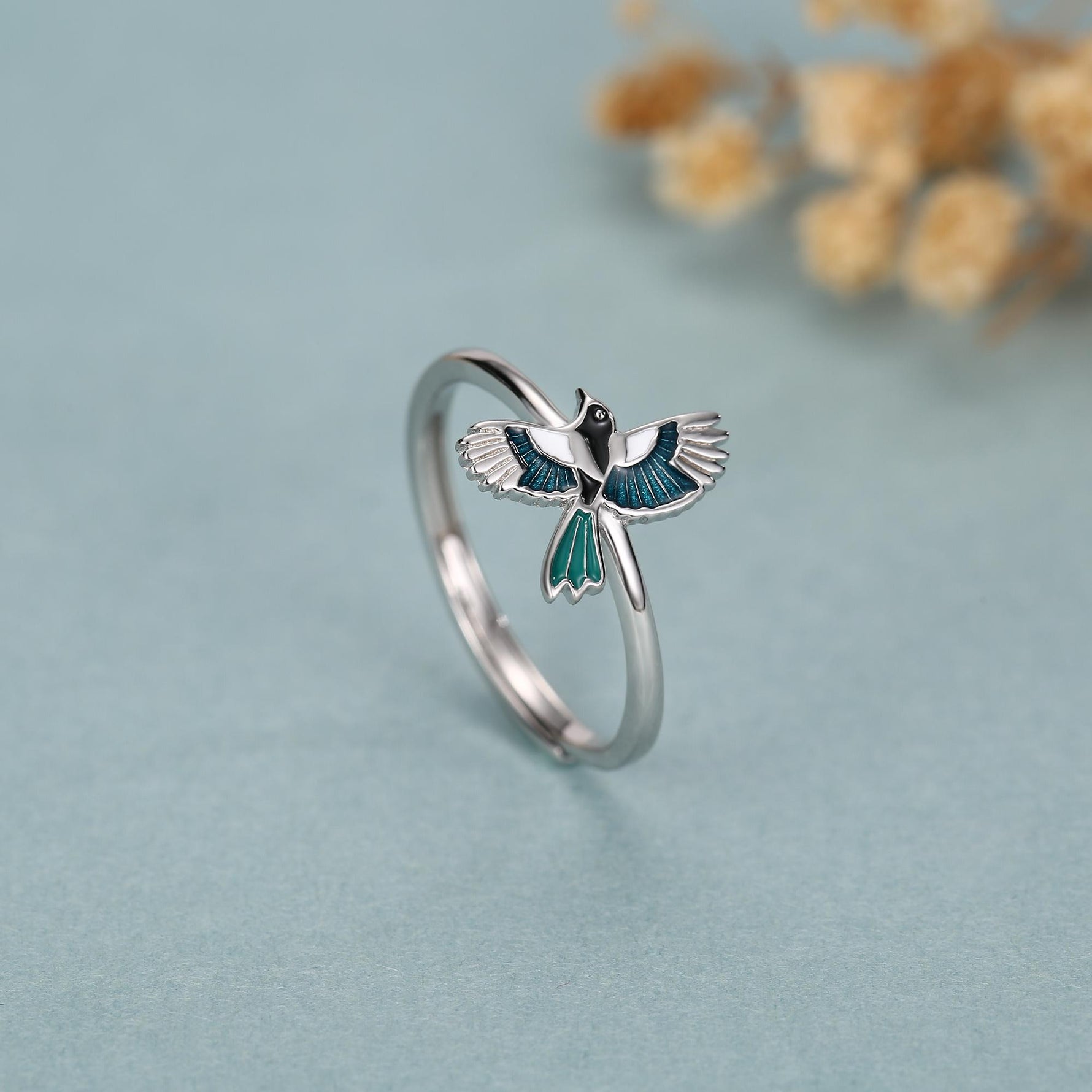 Sterling Silver Magpie Ring