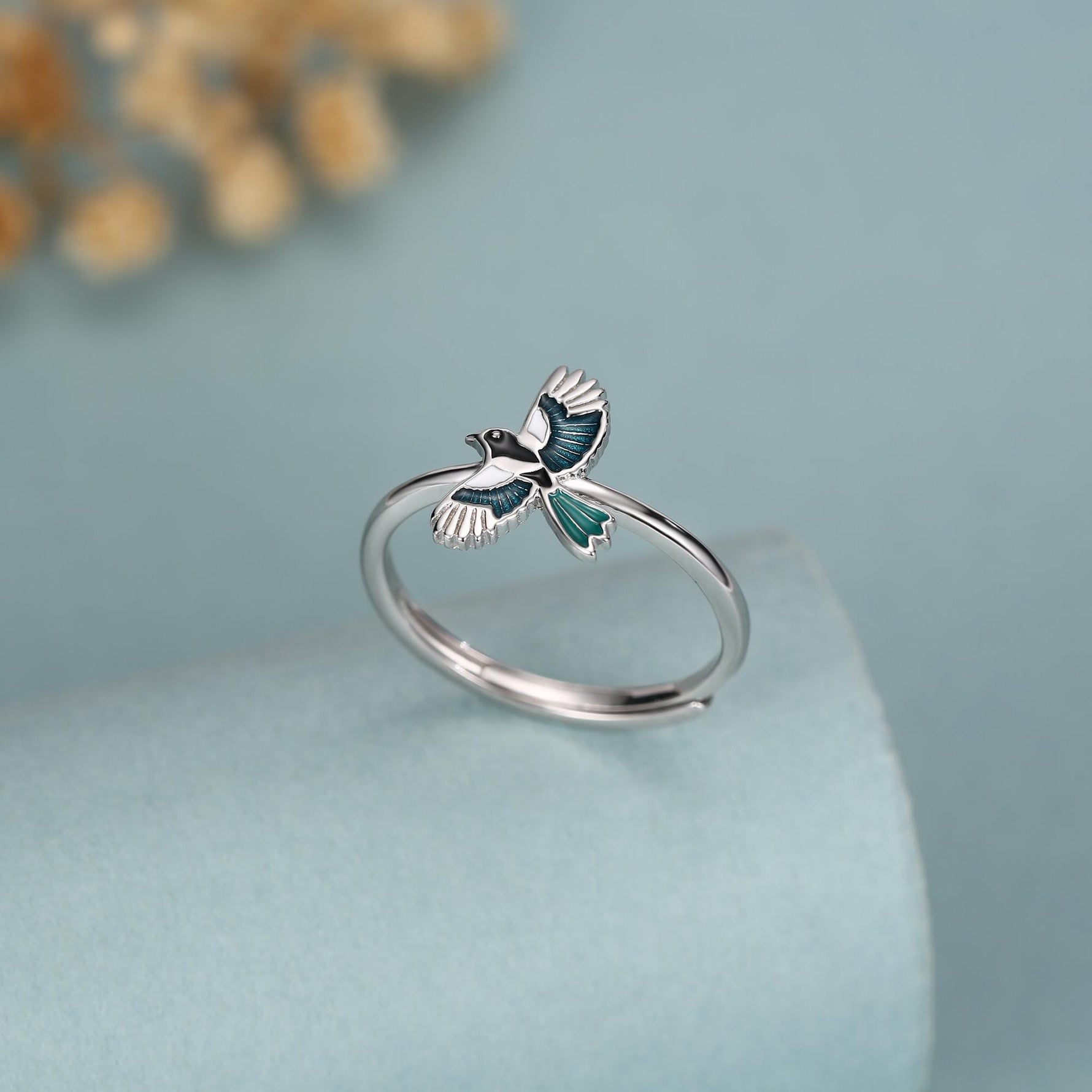 Sterling Silver Magpie Ring