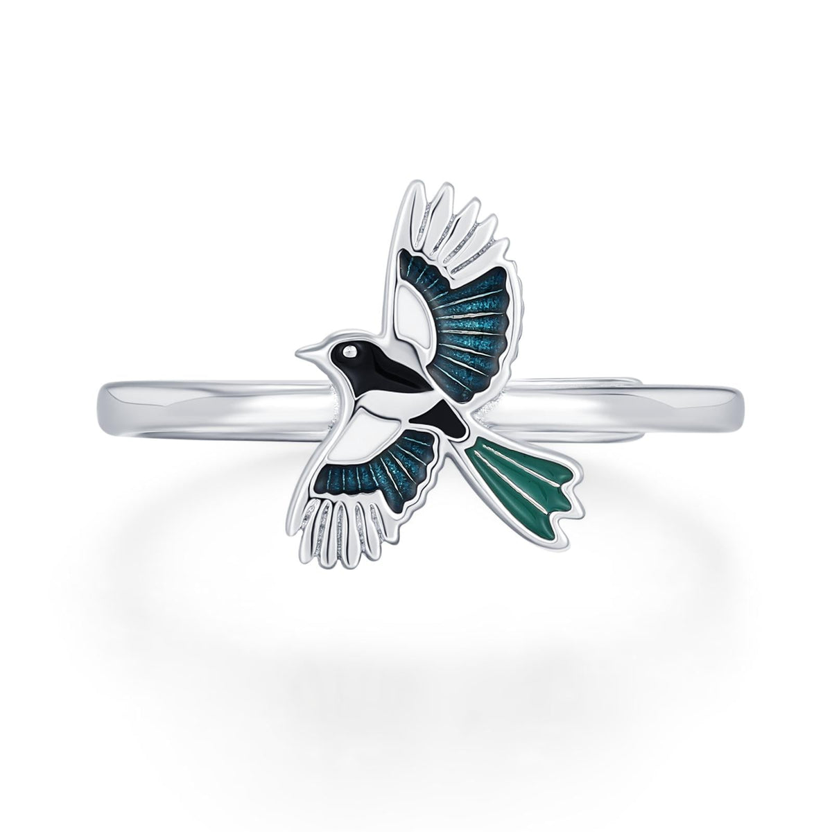 Sterling Silver Magpie Ring