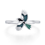 Sterling Silver Magpie Ring