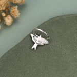 Sterling Silver Green Luna Moth Ear Cuff