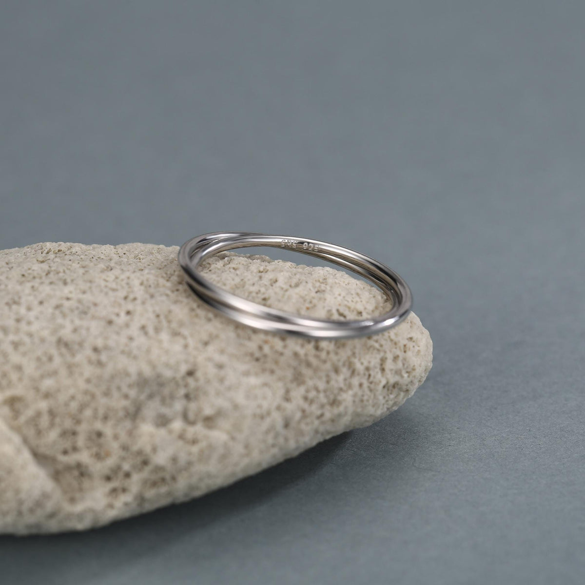 Sterling Silver Interlocking Ring