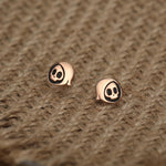 Sterling Silver Grim Reaper Stud Earrings