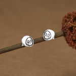 Sterling Silver Grim Reaper Stud Earrings
