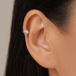 Sterling Silver North Star Ear Cuff
