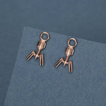 Sterling Silver Bacteriophage Earring Charms For Hoop Earrings