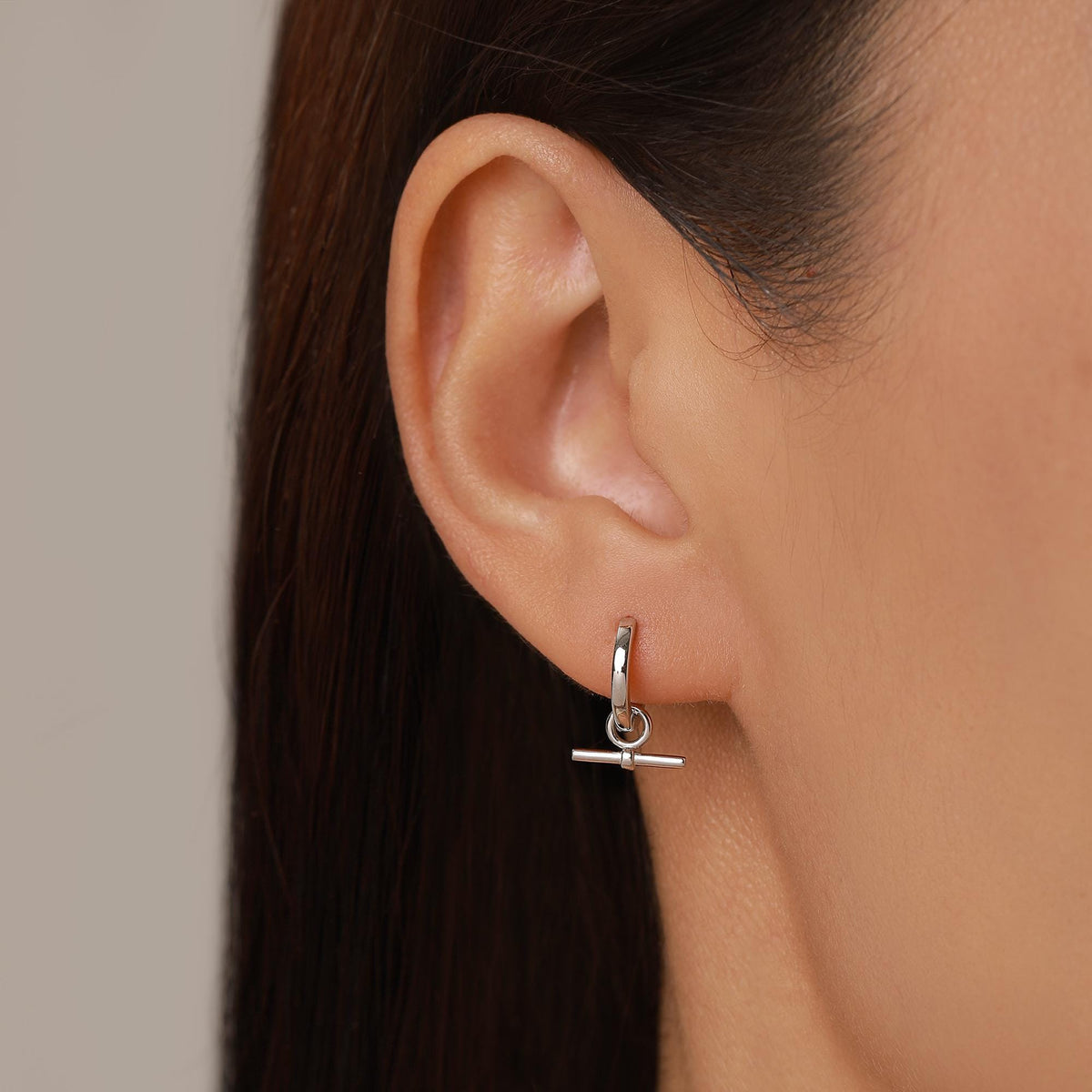 Sterling Silver Bar Earring Charms For Hoop Earrings