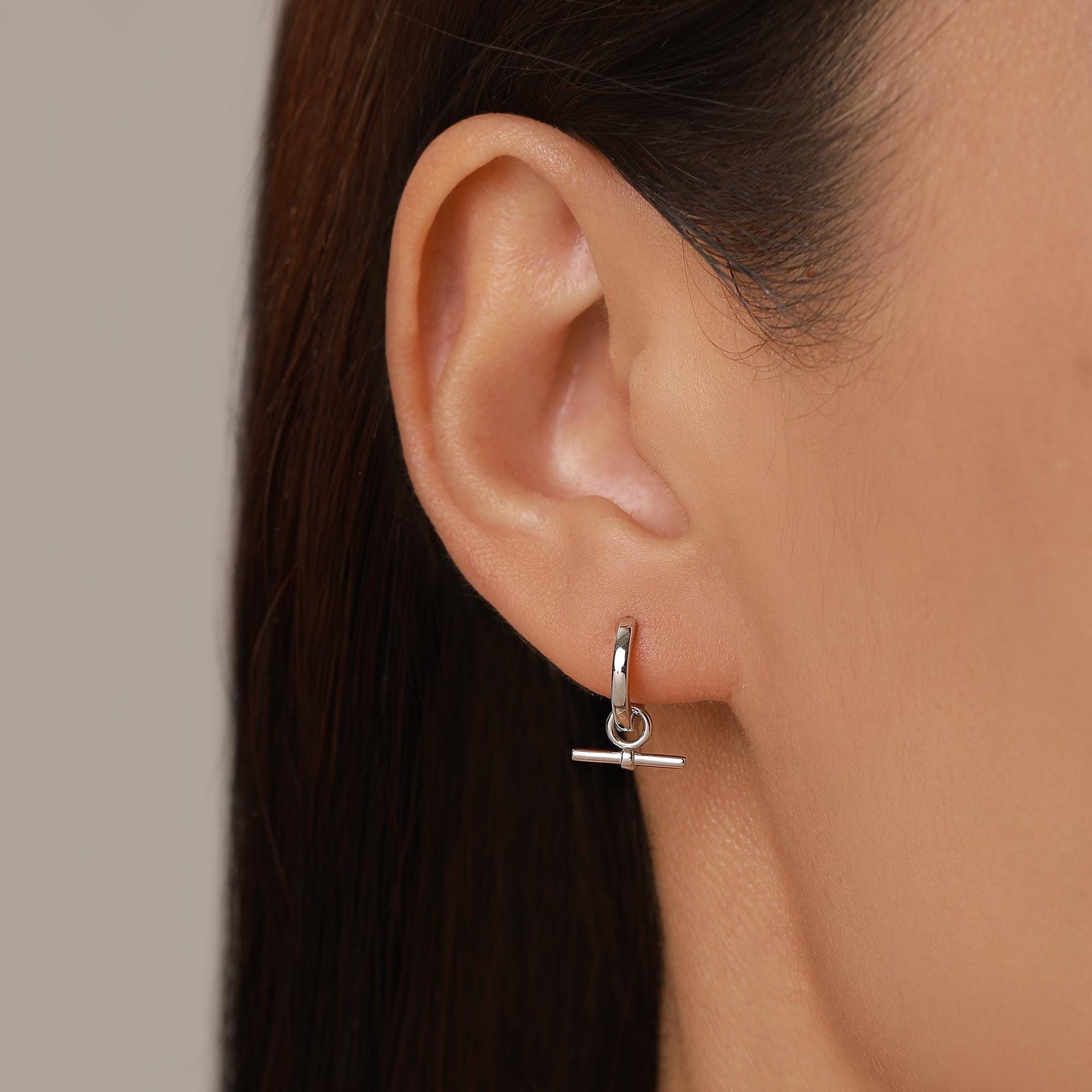 Sterling Silver Bar Earring Charms For Hoop Earrings