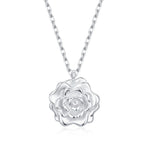 Rose Flower Pendant Necklace