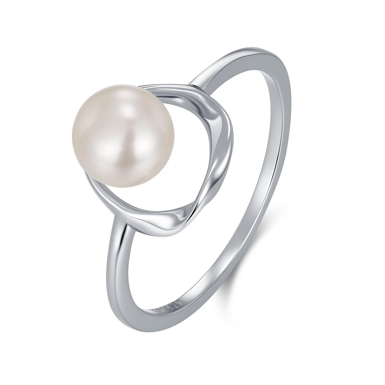 Mobius Pearl Gemstone Ring