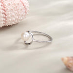 Mobius Pearl Gemstone Ring