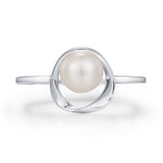 Mobius Pearl Gemstone Ring