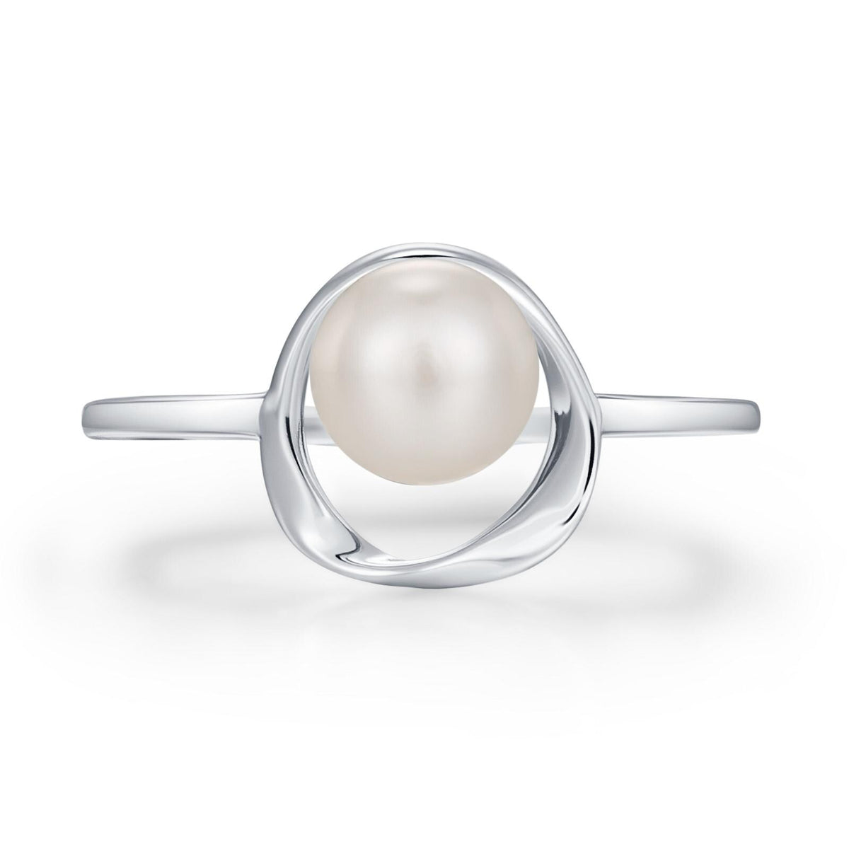 Mobius Pearl Gemstone Ring
