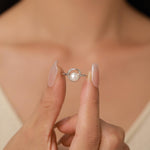 Mobius Pearl Gemstone Ring