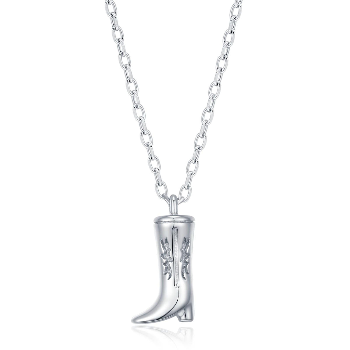 Cowboy Boot Pendant Necklace