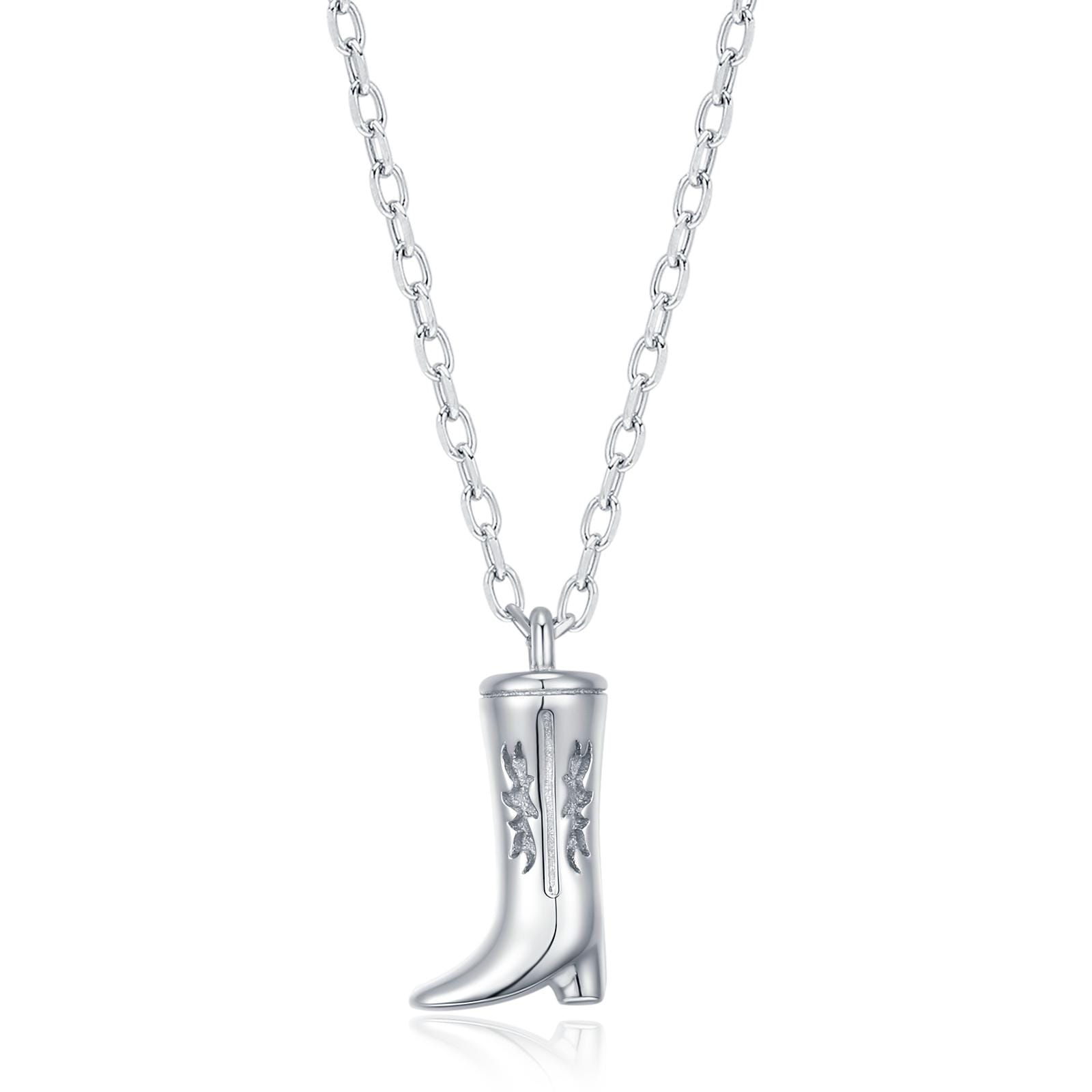 Cowboy Boot Pendant Necklace
