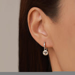 Owl Earring Charms for Hoops in Sterling Silver