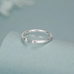 Sterling Silver Cat Paw Hug Adjustable Ring