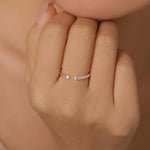 Sterling Silver Cat Paw Hug Adjustable Ring