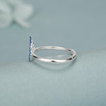 Sterling Silver Blue Dragon Sea Slug Enamel Ring