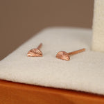 Sterling Silver Sunburst Half Moon Stud Earrings